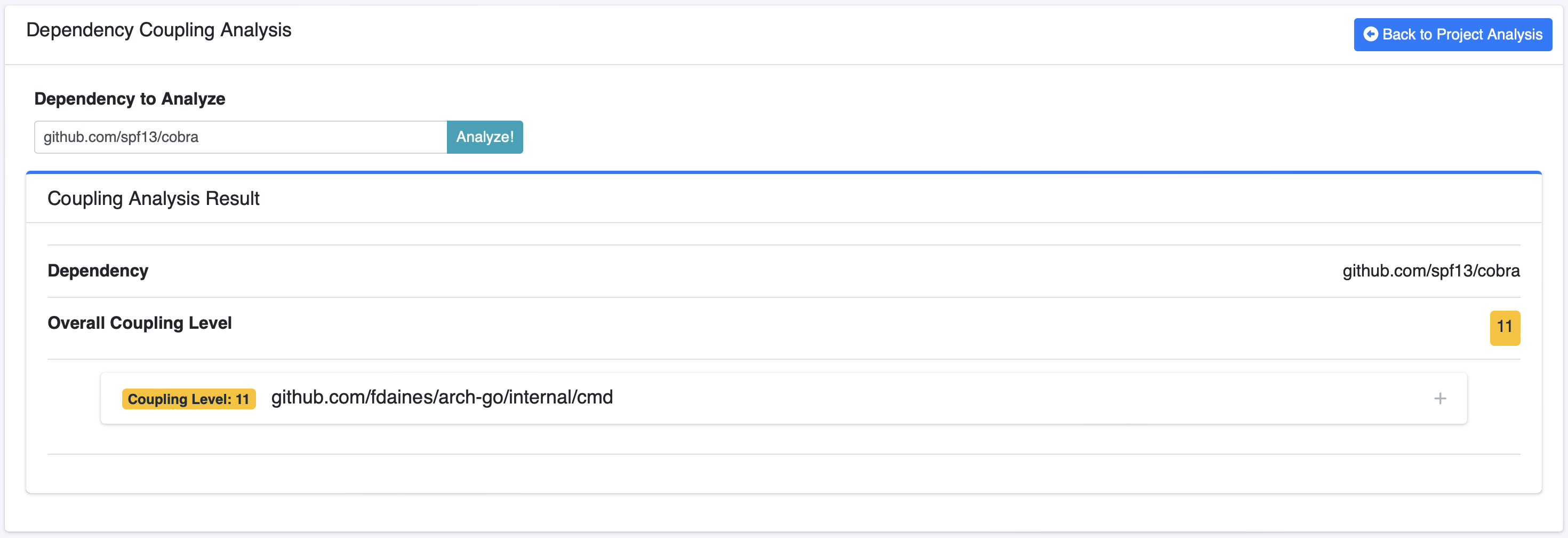 View Dependency Coupling Summary